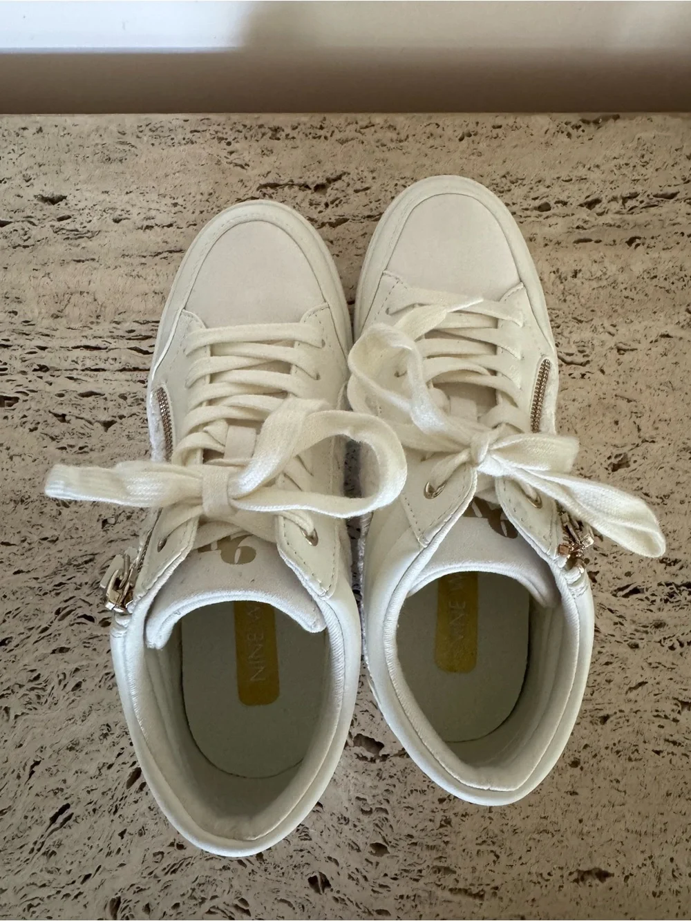 NWOB Nine West Tons Women's High Top Wedge Sneakers. Size 6.5M. MSRP $89.99